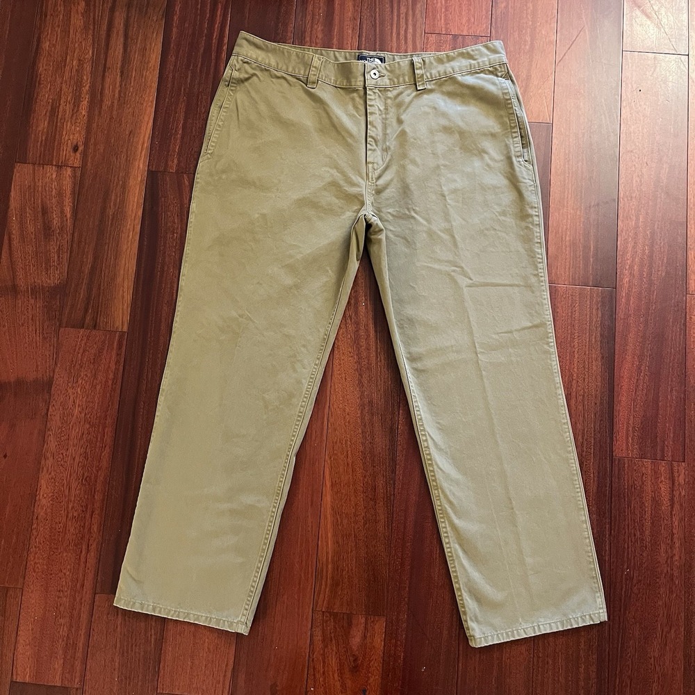 The North Face Pants Men 40 Khaki Chino Cotton Straight Leg Outdoor Hike Casual